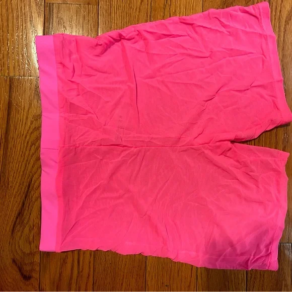 Cimi bikini set with mesh shorts cover up neon pink -  size medium - Picture 4 of 8